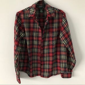Lauren Ralph Lauren Petite Red Flannel